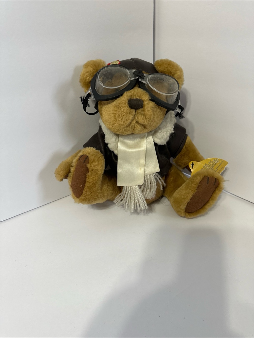 Pickford Bears Brass Button Collectable Radar Stuffed Bear 1997 Goggles Scarf